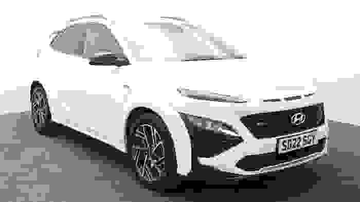 Used 2022 Hyundai KONA 1.0 T-GDi MHEV N Line SUV 5dr Petrol Hybrid Manual Euro 6 (s/s) (120 ps) White at Hawkins Motor Group
