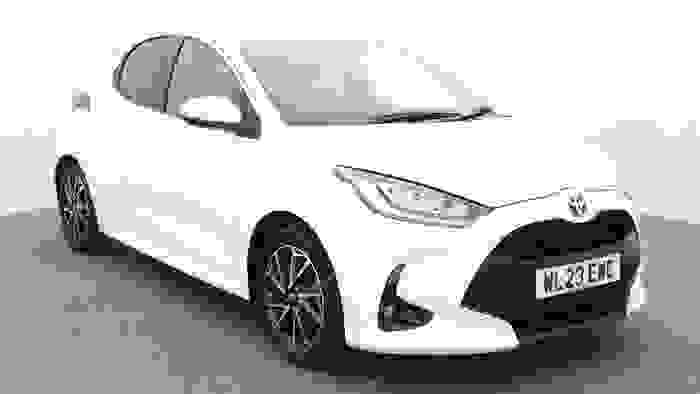 Used 2023 Toyota Yaris 1.5 VVT-h 114 BHP Design Hatchback 5dr Petrol Hybrid E-CVT Automatic White at Hawkins Motor Group
