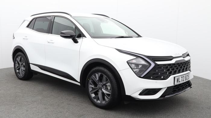 Used 2022 Kia Sportage 1.6 h T-GDi GT-Line SUV 5dr Petrol Hybrid Auto Euro 6 (s/s) (226 bhp) White at Hawkins Motor Group