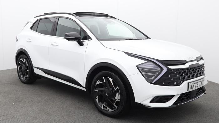 Used 2025 Kia Sportage 1.6 T-GDi MHEV GT-Line S DCT Euro 6 (s/s) (157 bhp) Fusion White at Hawkins Motor Group