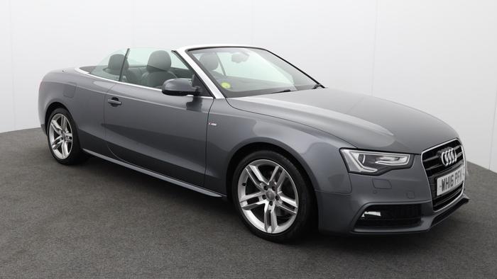 Used 2016 Audi A5 Cabriolet 2.0 TDI 190 BHP  S line Convertible 2dr Diesel Multitronic * AUTOMATIC* Grey at Hawkins Motor Group