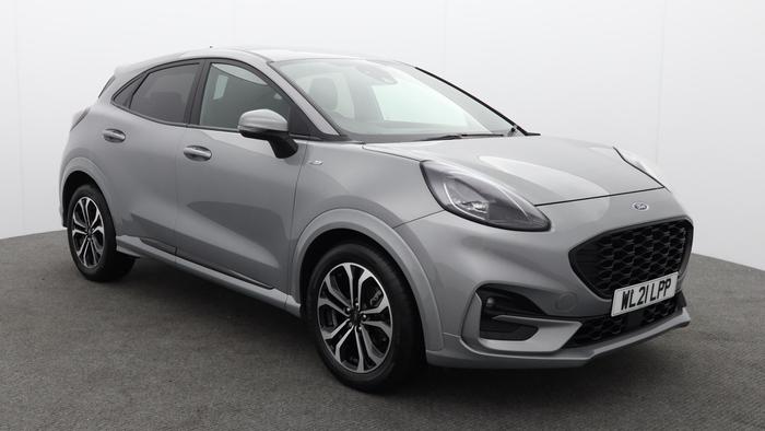 Used 2021 Ford Puma 1.0T EcoBoost MHEV 125 BHP ST-Line SUV 5dr Petrol Manual Euro 6 (s/s) (125 ps) GREY at Hawkins Motor Group
