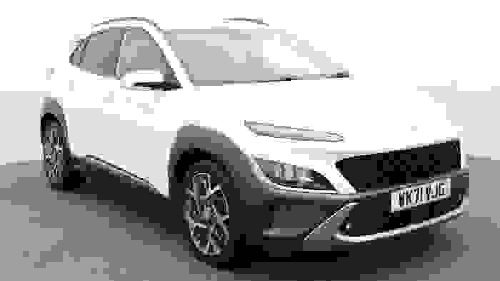 Used 2021 Hyundai KONA 1.6 h-GDi Premium SUV 5dr Petrol Hybrid DCT Euro 6 (s/s) (141 ps) White at Hawkins Motor Group