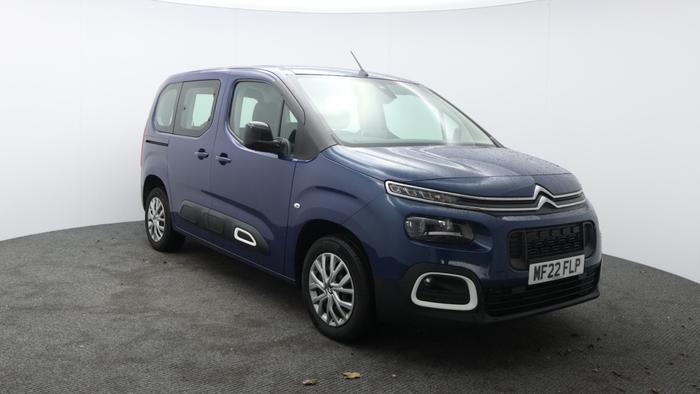 Used 2022 Citroen Berlingo 1.2 PureTech Feel M MPV 5dr Petrol Manual Euro 6 (s/s) (110 ps) Blue at Hawkins Motor Group