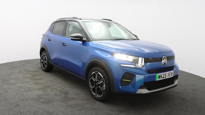 Used 2025 Citroen e-C3 Standard Range 44kWh MAX Hatchback 5dr Electric Auto (7.4kW Charger) (113 ps) Blue at Hawkins Motor Group