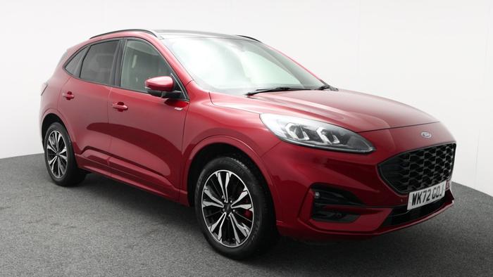 Used 2022 Ford Kuga 2.5 Duratec 14.4kWh ST-Line X Edition SUV 5dr Petrol Plug-in Hybrid CVT Euro 6 (s/s) (225 ps) Red at Hawkins Motor Group