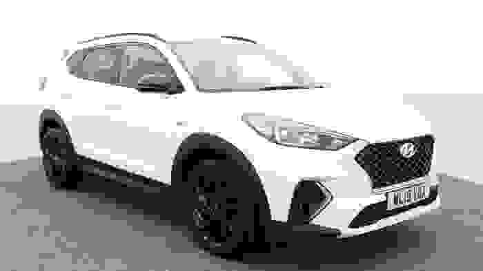 Used 2019 Hyundai TUCSON 1.6 T-GDi N Line SUV 5dr Petrol Manual Euro 6 (s/s) (177 ps) White at Hawkins Motor Group