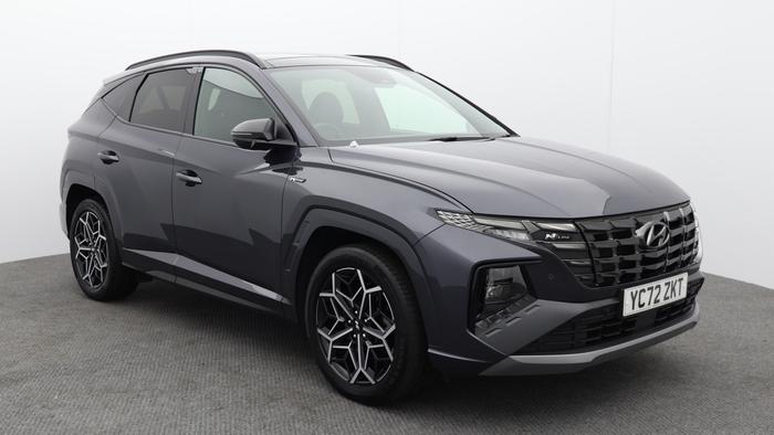 Used 2022 Hyundai TUCSON 1.6 h T-GDi N Line S SUV 5dr Petrol Hybrid Auto Euro 6 (s/s) (230 ps) Grey at Hawkins Motor Group