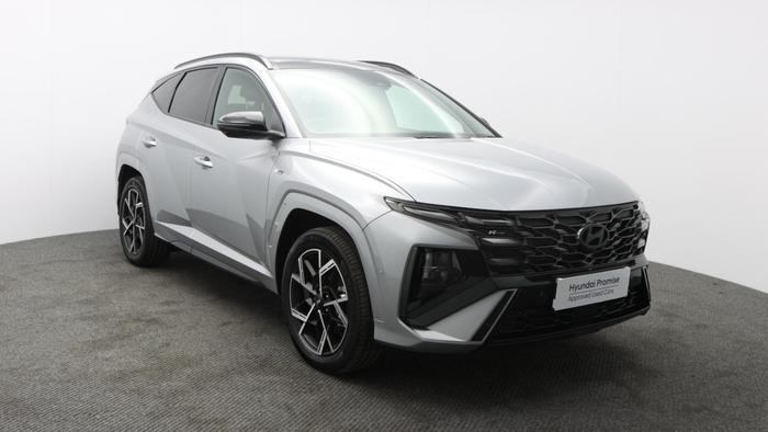 Used 2025 Hyundai TUCSON 1.6 T-GDi N Line S SUV 5dr Petrol Hybrid Auto Euro 6 (s/s) (215 ps) Shimmering Silver at Hawkins Motor Group