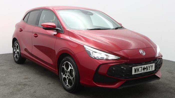 Used 2024 MG MG3 1.5 Hybrid+ MHEV Trophy Hatchback 5dr Petrol Hybrid Auto Euro 6 (s/s) (194 ps) Red at Hawkins Motor Group
