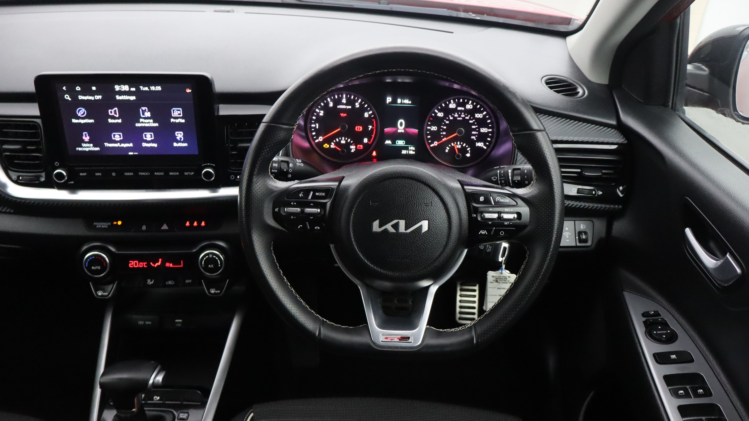 Kia Stonic 1.0 T-GDi ISG 48V GT-LINE in Blaze Red £14,995