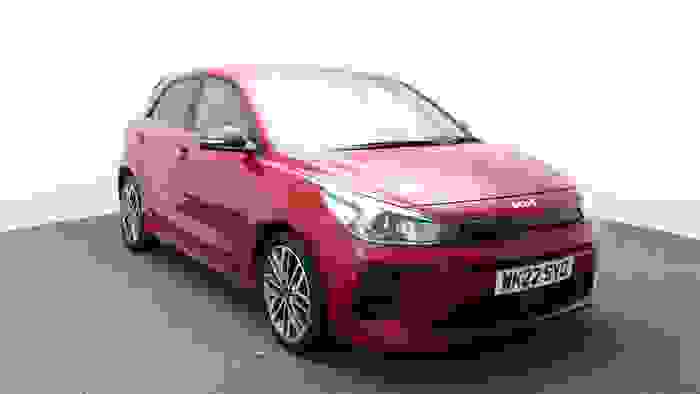 Used 2022 Kia Rio 1.0 T-GDi MHEV GT-Line S Hatchback 5dr Petrol Hybrid Manual Euro 6 (s/s) (118 bhp) Red at Hawkins Motor Group