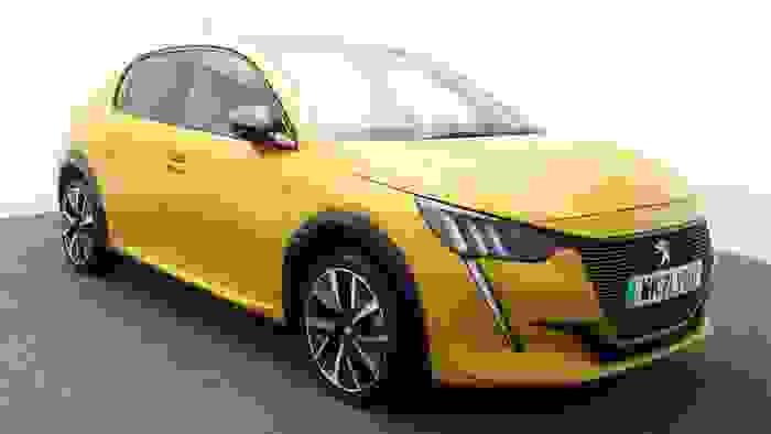 Used 2021 Peugeot E-208 50kWh GT Premium Hatchback 5dr Electric Auto (136 ps) Yellow at Hawkins Motor Group