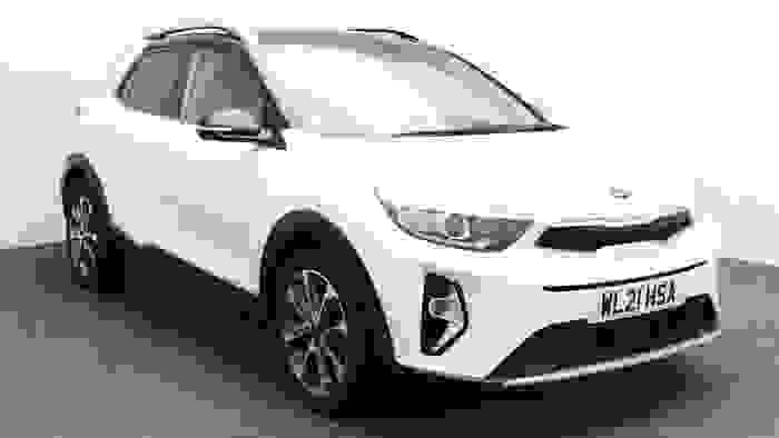 Used 2021 Kia Stonic 1.0 T-GDi 120 BHP Connect MHEV Clear White with Black Roof at Hawkins Motor Group