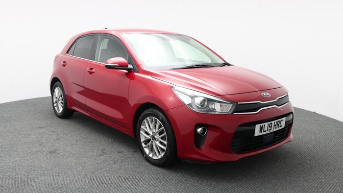 Used 2019 Kia Rio 1.0 T-GDi 3 Hatchback 5dr Petrol Manual Euro 6 (s/s) (99 bhp) Red at Hawkins Motor Group