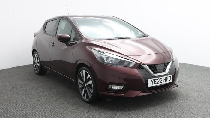 Used 2022 Nissan Micra Tekna 1.0 IG-T Petrol Manual 5dr Hatchback (92 BHP) Red at Hawkins Motor Group