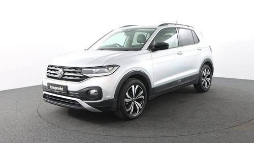 Used 2023 Volkswagen T-Cross 1.0 TSI Black Edition SUV 5dr Petrol Manual Euro 6 (s/s) (95 ps) Silver