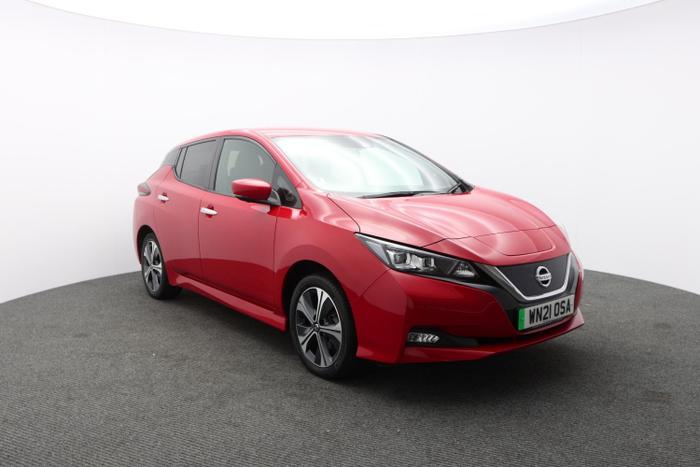 Used 2021 Nissan Leaf 62kWh e+ Tekna Hatchback 5dr Electric Auto (217 ps) at Hawkins Motor Group