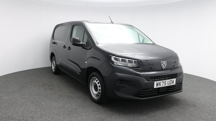 Used 2025 Peugeot Partner Crew Van 1.5 BHDi 100 BHP Long Professional Nera Black at Hawkins Motor Group