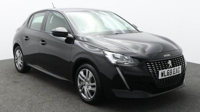 Used 2020 Peugeot 208 1.2 PureTech Active Hatchback 5dr Petrol Manual Euro 6 (s/s) (75 ps) Nera Black at Hawkins Motor Group