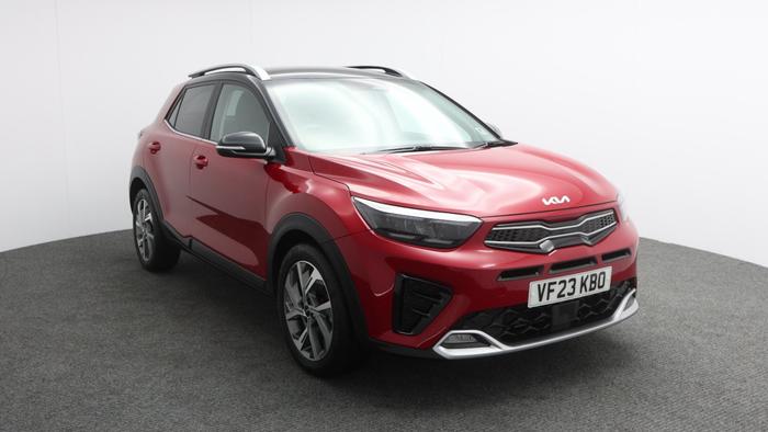 Used 2023 Kia Stonic GT-Line S 1.0 T-GDi MHEV Petrol Hybrid DCT Automatic SUV (118 BHP) Red at Hawkins Motor Group