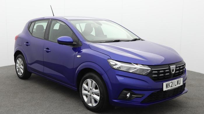 Used 2021 Dacia Sandero 1.0 TCe 100 BHP Comfort  Hatchback 5dr  Manual Blue at Hawkins Motor Group