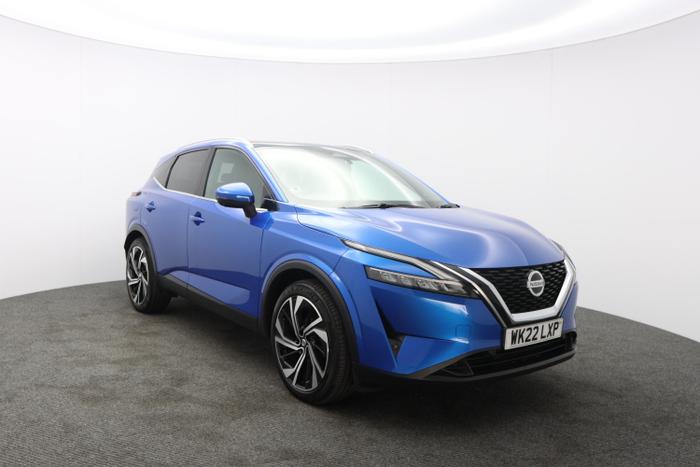 Used 2022 Nissan Qashqai 1.3 DIG-T MHEV Tekna+ SUV 5dr Petrol Hybrid XTRON Euro 6 (s/s) (158 ps) Blue at Hawkins Motor Group