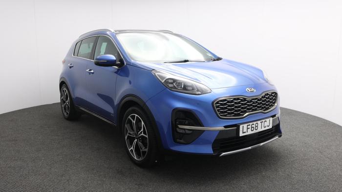 Used 2018 Kia Sportage GT-Line S 2.0 CRDi EcoDynamics+ Diesel Automatic AWD SUV (182 BHP) Blue at Hawkins Motor Group