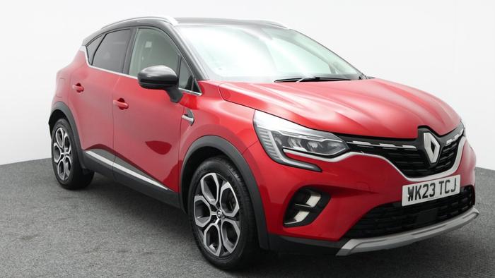 Used 2023 Renault Captur 1.6 E-TECH techno SUV 5dr Petrol Hybrid Auto Euro 6 (s/s) (145 ps) Red at Hawkins Motor Group