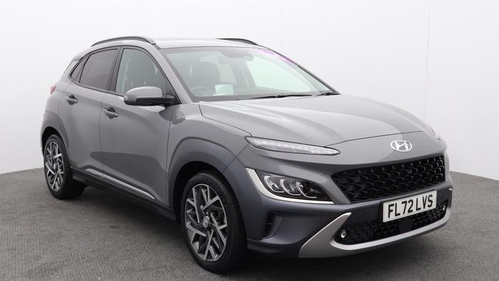 Used 2022 Hyundai KONA 1.6 h-GDi Ultimate SUV 5dr Petrol Hybrid DCT Euro 6 (s/s) (141 ps) Grey at Hawkins Motor Group
