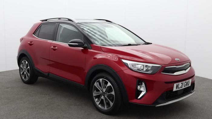 Used 2021 Kia Stonic 1.0 T-GDi ISG 48V CONNECT Blaze Red with Black Roof at Hawkins Motor Group