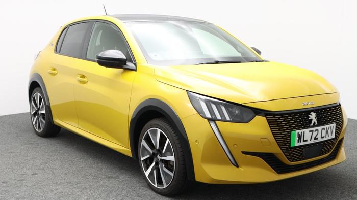 Used 2022 Peugeot E-208 50kWh GT Premium Electric Auto Faro Yellow at Hawkins Motor Group