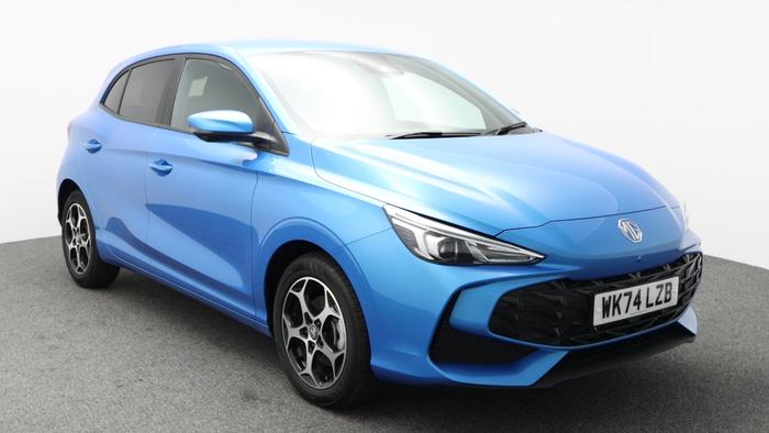 Used 2024 MG MG3 1.5 Hybrid+ MHEV Trophy Hatchback 5dr Petrol Hybrid Auto Euro 6 (s/s) (194 ps) Blue at Hawkins Motor Group
