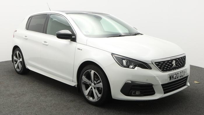 Used 2020 Peugeot 308 1.2 PureTech GPF GT Line Hatchback 5dr Petrol Manual Euro 6 (s/s) (130 ps) White at Hawkins Motor Group