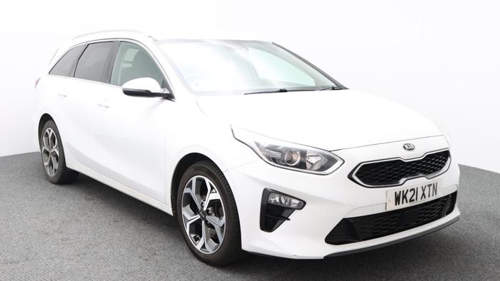 Used 2021 Kia Ceed 1.6 CRDi MHEV 3 Sportswagon 5dr Diesel Hybrid Manual Euro 6 (s/s) (134 bhp) White at Hawkins Motor Group
