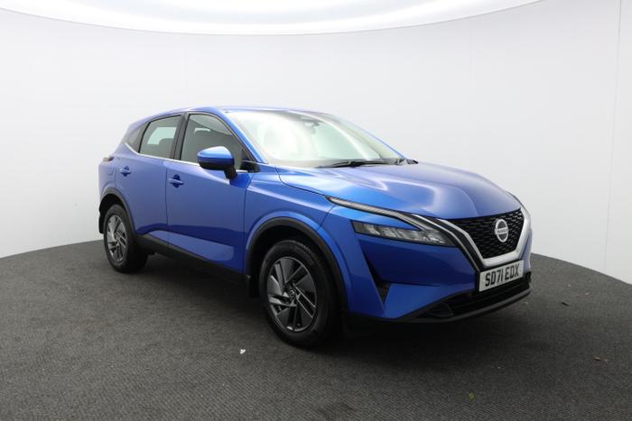 Used 2021 Nissan Qashqai 1.3 DIG-T MHEV Acenta Premium SUV 5dr Petrol Hybrid Manual Euro 6 (s/s) (140 ps) Magnetic Blue at Hawkins Motor Group