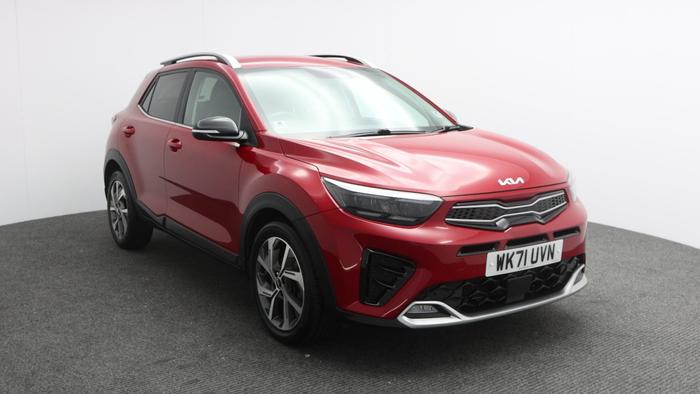 Used 2021 Kia Stonic GT-Line 1.0 T-GDi MHEV Petrol Hybrid DCT Automatic SUV (118 BHP) Red at Hawkins Motor Group