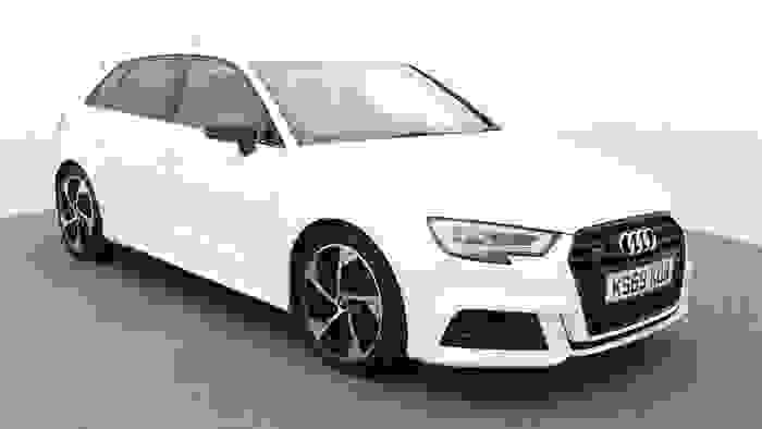 Used 2019 Audi S3 2.0 TFSI Black Edition Sportback 5dr Petrol S Tronic quattro Euro 6 (s/s) (300 ps) White at Hawkins Motor Group