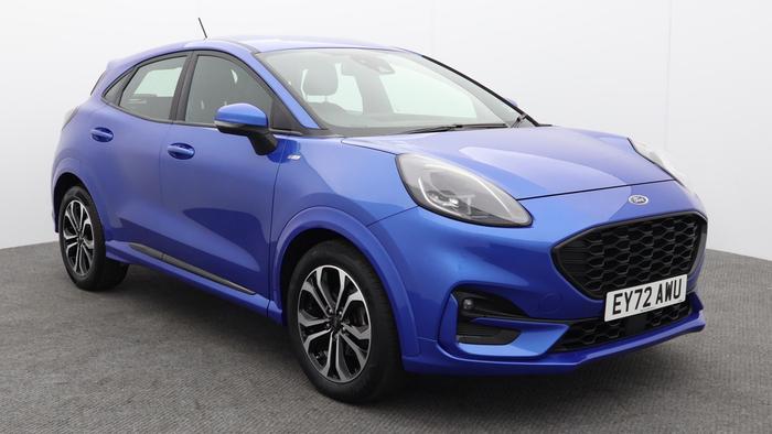 Used 2022 Ford Puma 1.0T EcoBoost MHEV ST-Line SUV 5dr Petrol Hybrid Manual Euro 6 (s/s) (125 ps) Blue at Hawkins Motor Group