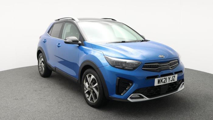 Used 2021 Kia Stonic 1.0 T-GDi MHEV GT-Line S SUV 5dr Petrol Hybrid Manual Euro 6 (s/s) (118 bhp) Blue at Hawkins Motor Group