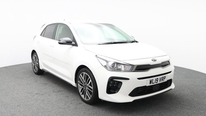 Used 2019 Kia Rio 1.0 T-GDi GT-Line S Hatchback 5dr Petrol Manual Euro 6 (s/s) (118 bhp) White at Hawkins Motor Group