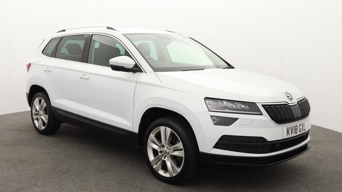 Used 2018 Skoda Karoq 1.6 TDI SE 115 BHP SUV 5dr Diesel DSG  * AUTOMATIC * White at Hawkins Motor Group