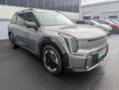Used 2025 Kia EV9 99.8kWh GT-Line SUV 5dr Electric Auto AWD (378 bhp) shadwo grey at Gravells