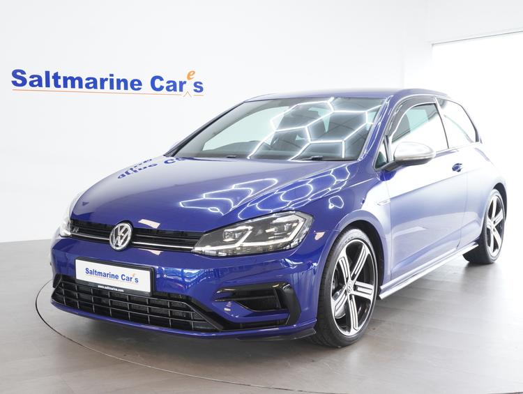Used 2019 Volkswagen Golf 2.0 TSI R Hatchback 3dr Petrol DSG 4Motion Euro 6 (s/s) (300 ps) Lapiz Blue at #sitename#