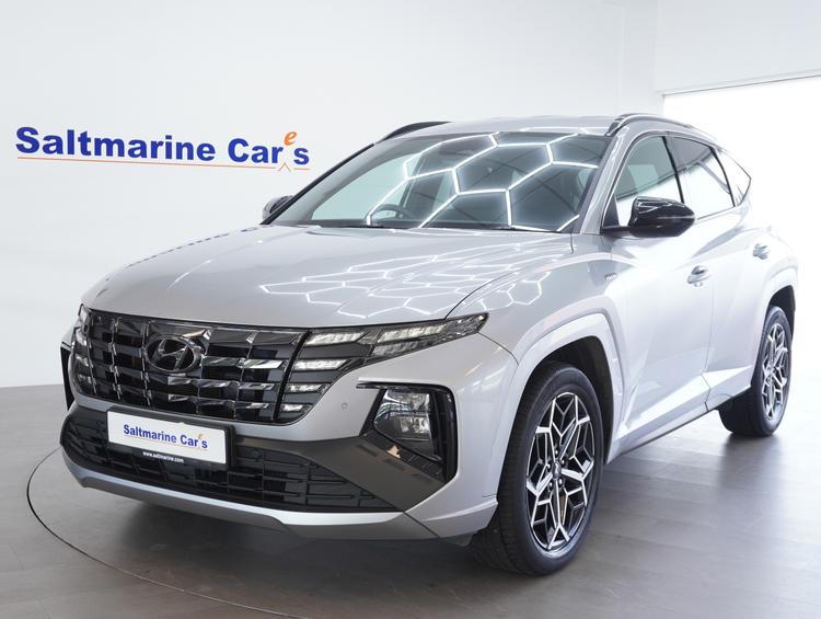Used 2022 Hyundai TUCSON 1.6 h T-GDi N Line SUV 5dr Petrol Hybrid Auto Euro 6 (s/s) (230 ps) Shimmering Silver at #sitename#