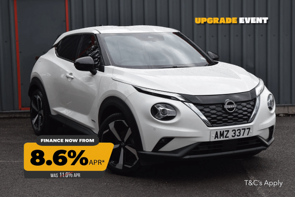 Used 2023 Nissan JUKE 1.6 Hybrid Tekna 5dr Auto White at SERE Motors