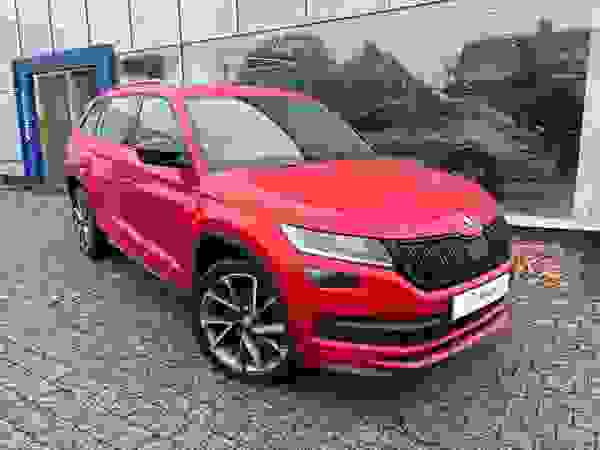 Used 2018 Skoda Kodiaq 1.4 TSI ACT SportLine SUV 5dr Petrol Manual 4WD Euro 6 (s/s) (7 Seat) (150 ps) Red at Dinnages