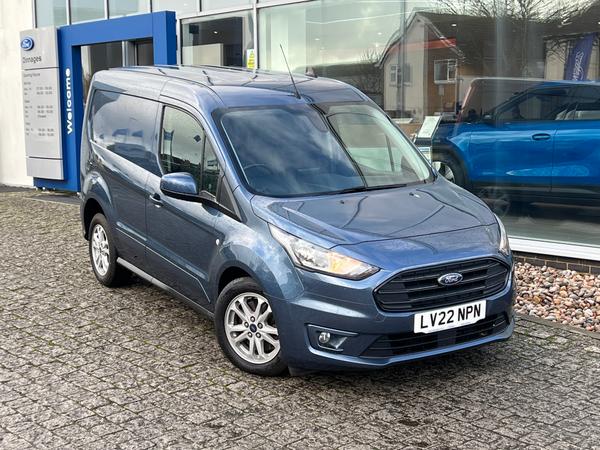 Used 2022 Ford Transit Connect 1.5 240 EcoBlue Limited Panel Van 5dr Diesel Auto L1 Euro 6 (s/s) (120 ps) Chrome Blue at Dinnages