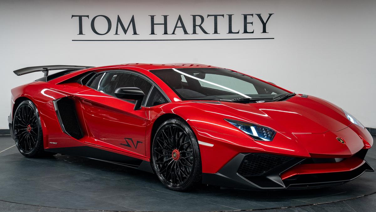 Used 2016 LAMBORGHINI Aventador LP750-4 SV Rosso Bia Metallic at Tom Hartley