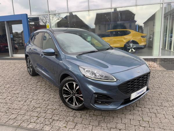 Used 2022 Ford Kuga 2.5h Duratec ST-Line X Edition SUV 5dr Petrol Hybrid CVT Euro 6 (s/s) (190 ps) Chrome Blue at Dinnages